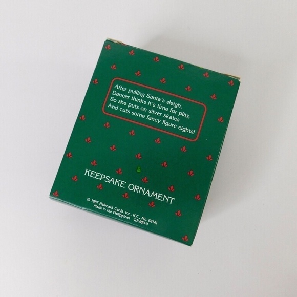 HALLMARK Vintage 1987 Collector’s Series Reindeer Champs Dancer Ice Skating - Picture 9 of 13